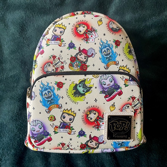 Disney Villain Tattoo Loungefly Backpack - NWT!